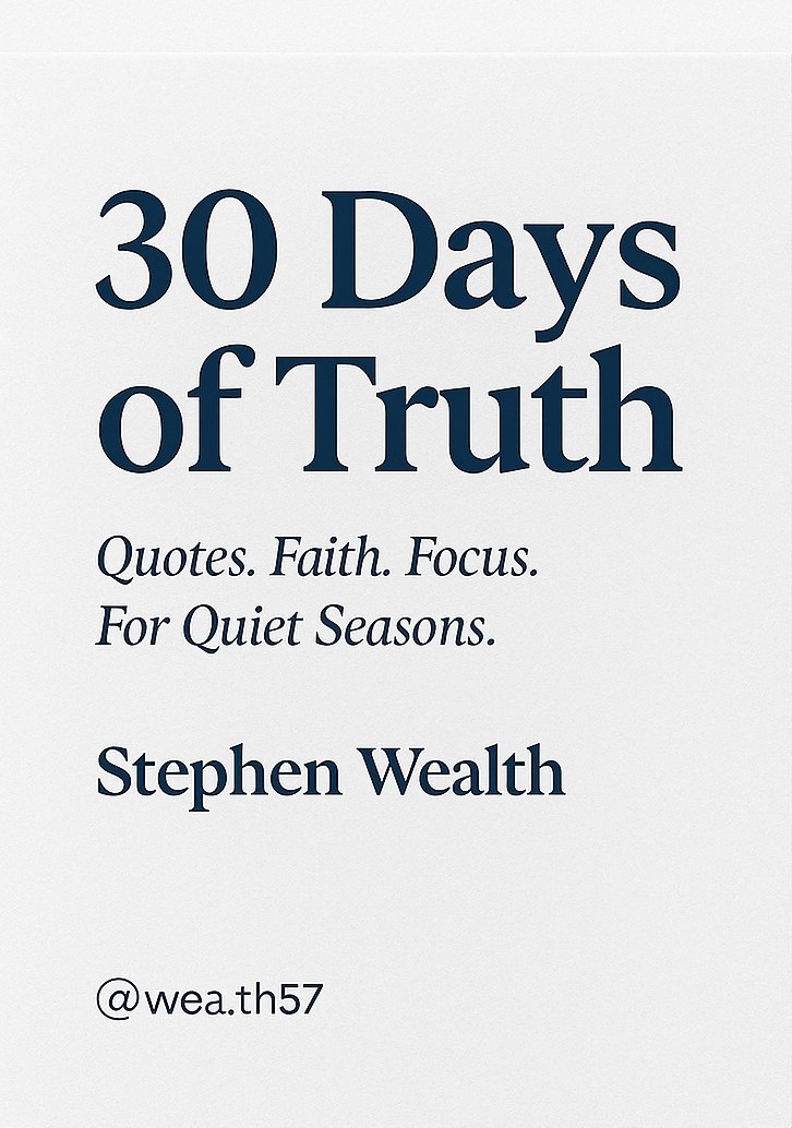 quote about silent faith by stephen wealth